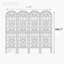 Ensemble de 2 treillis de jardin en métal 86,7 po antirouille pour plantes grimpantes-661522975-661522972