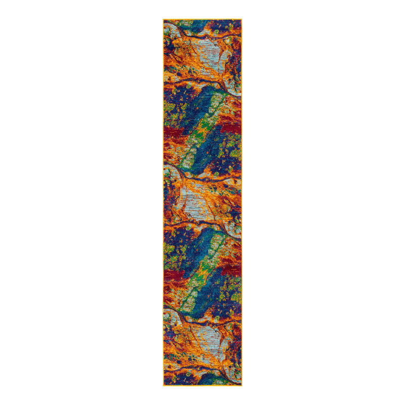 Malaija Abstract Indoor Rug, Runner 2'7" x 12'