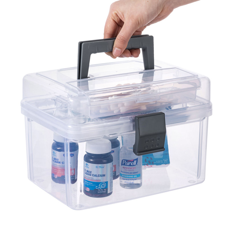 Rebrilliant Plastic Craft Case, Clear/Gray