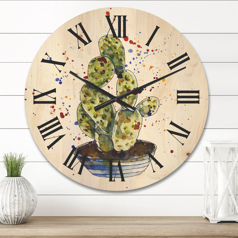 Horloge murale cactus, Moyenne