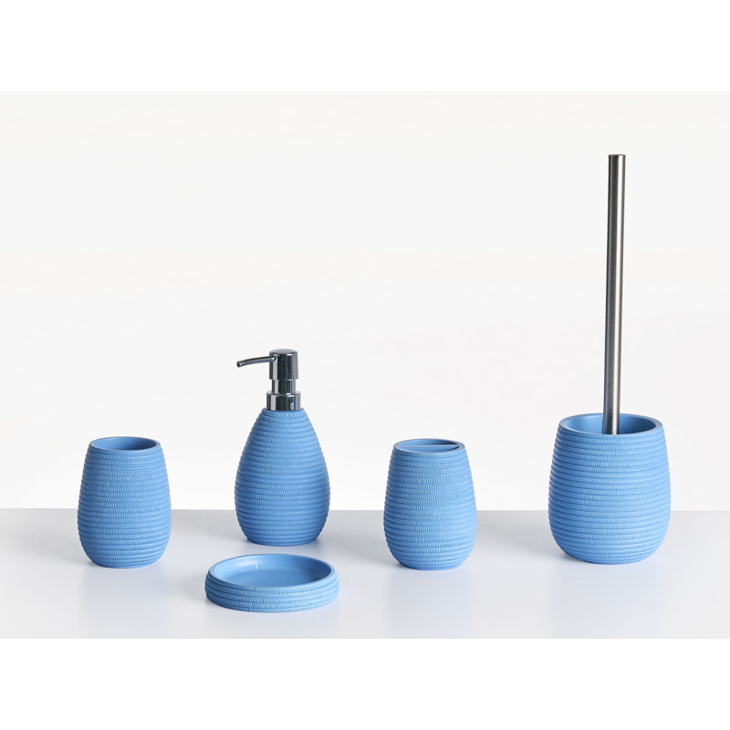 Bathroom Accessory Set, Blue