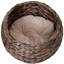 Lit pour chat surélevé fait à la main avec coussin, panier pivotant pour chatons, nid pour chat d'intérieur-63291385-63291383