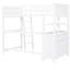 Lit mezzanine simple avec espace de rangement et bureau-1951322569