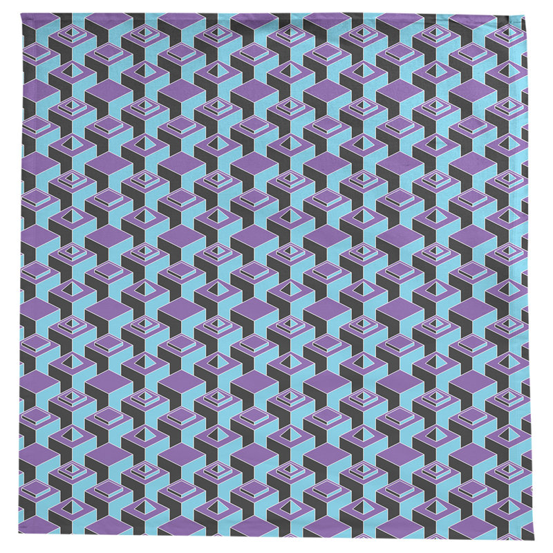 Nappe de gratte-ciels classiques, Mauve / bleu sarcelle