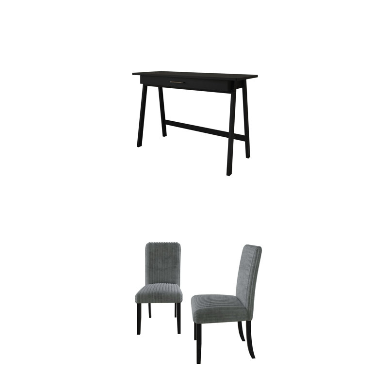 Ensemble de bureau d'écriture Charbonneau, Gris