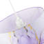 20cm H Cotton Lamp Shade in Lilac