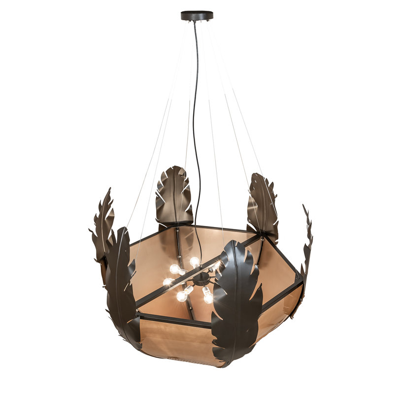 48" Wide Feather Pendant