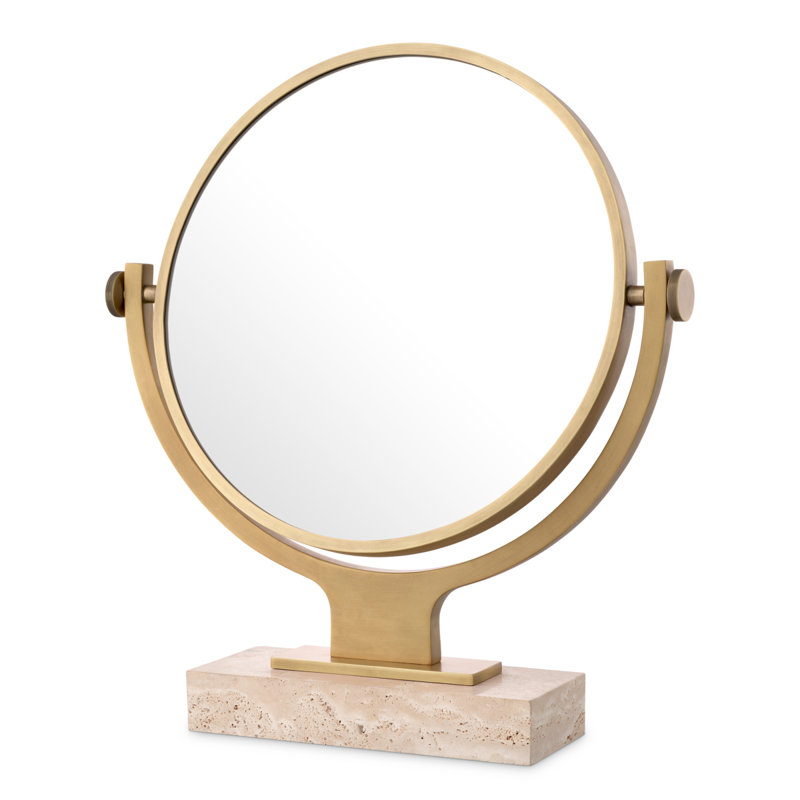 Briancon Round Metal Mirror