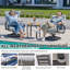  Ensemble de conversation 3 pièces pour l'extérieur, chaise berçante pivotante avec coussins en oléfine de 5 po-1905293998-1890269251