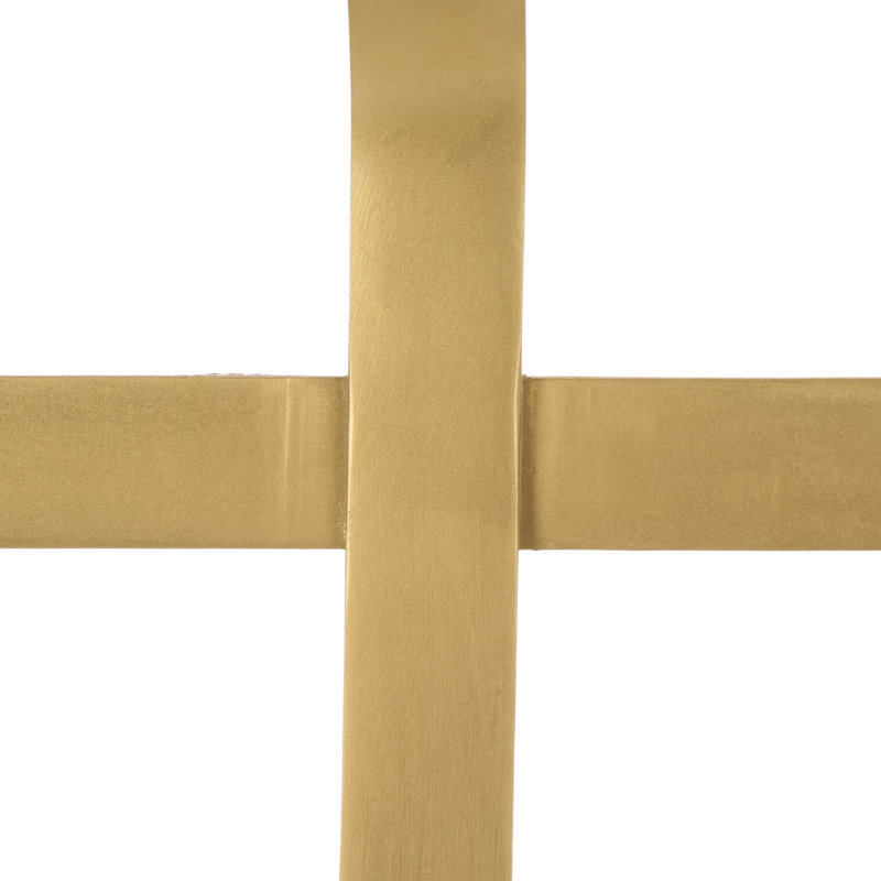 Porte-bûches en métal Bethlynne, Brass