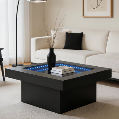 Table basse 31,5 "à DEL avec miroir Infinity Modern