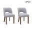 Set of 2 Chenille Upholstered Dining Chairs-1318050298-1318050300