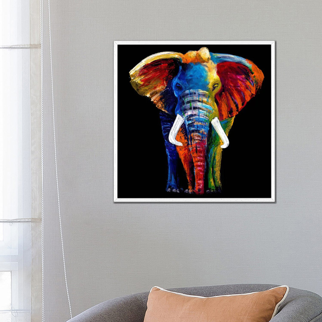 Der große Elefant von Clara Summer - Galerie- Giclée auf Leinwand