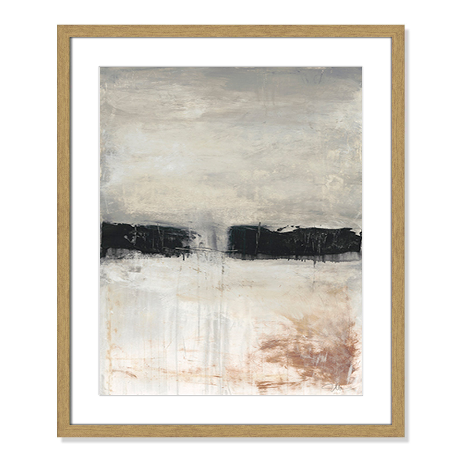Autumn In The Dark Forest by Filippo Ioco, 25.5" H x 21.5" W x 0.75" D, Natural Framed