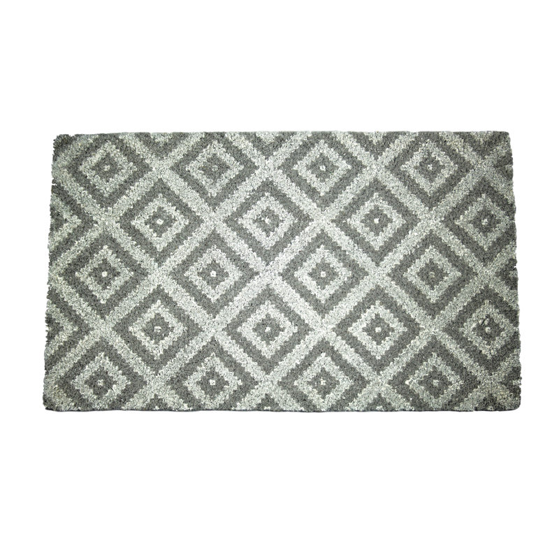 Gilbreath Geometric Indoor Doormat, Grey