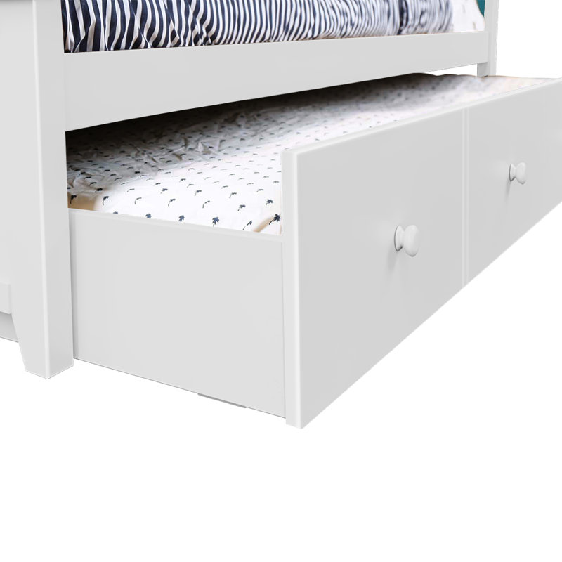 Kids with Trundle, Full, White