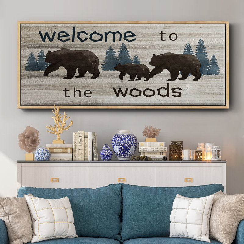 Bears Welcome- Framed Canvas