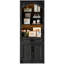 Bibliothèque standard 71 "x 28" avec tablette à 3 niveaux et tiroir pour le salon, le bureau-1446414209