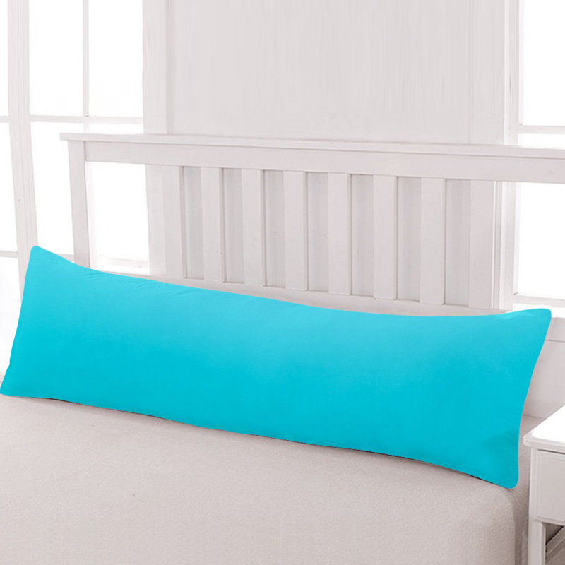 Body Pillow Cover, 1800 Brushed Microfiber Body Pillowcase with Envelope Closure - 20x54 Inches - NTBAY, Blue , 1