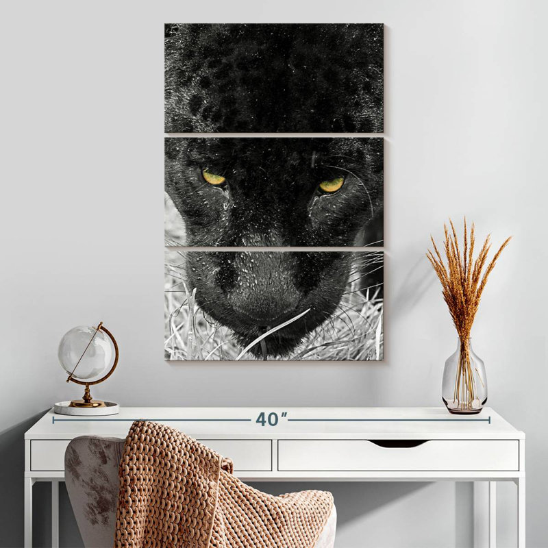 Brampt Black Panther Face, 32'' H x 20'' W