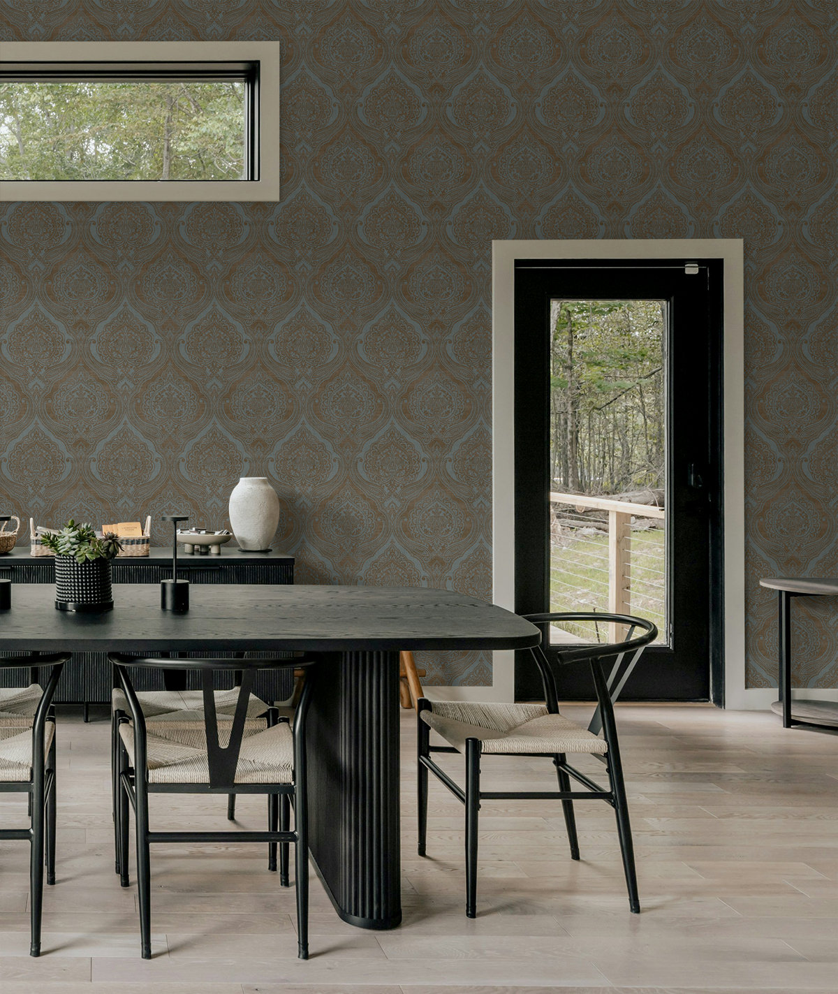Seabrook Designs Metallic Champagne Irina Paisley Damask Unpasted ...