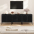 Modern Minimalist Style 31.5‘’ Wide Fluted Panel Sideboard(set Of 3)