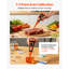 Food pH Meter, 0-14 pH Range, IP68 Waterproof Probe, Pocket Tester Kit with Automatic Temperature Compensation, Calibration Powder Packets, Easy to Read, for Food Fermentation, Dough, Meat