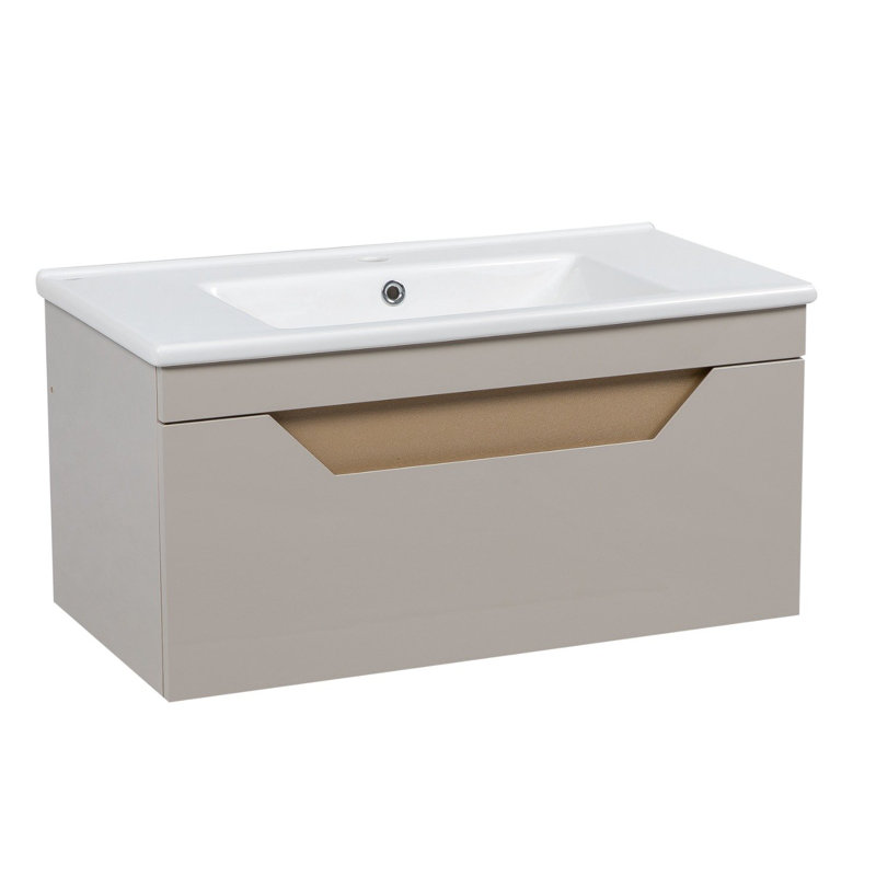 Jakiyra-W_Meuble-lavabo mural moderne avec lavabo - Panneau de fibres à densité moyenne ignifuge non toxique - Collection 34 "34"