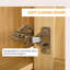 Armoire de rangement pour garde-manger 67 po, armoires autoportantes avec portes et tablette réglable