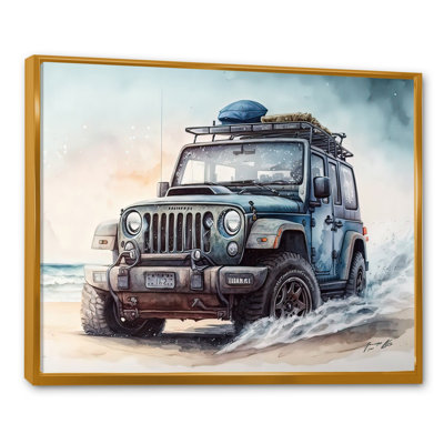 «Off Road on the Beach II», peinture sur toile