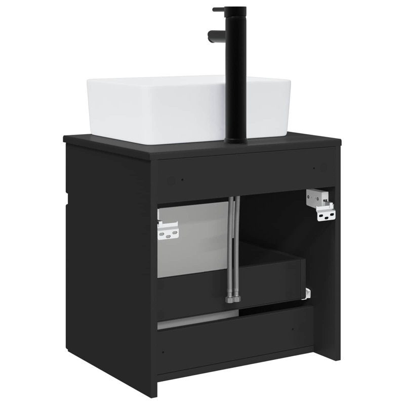 490 mm Bathroom Vanity, Black