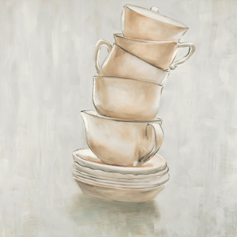 «Coffee Mugs», reproduction sur toile, Toile tendue, H 24 po x l 24 po