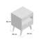 Aliza 45cm W Solid Wood Bedside Table