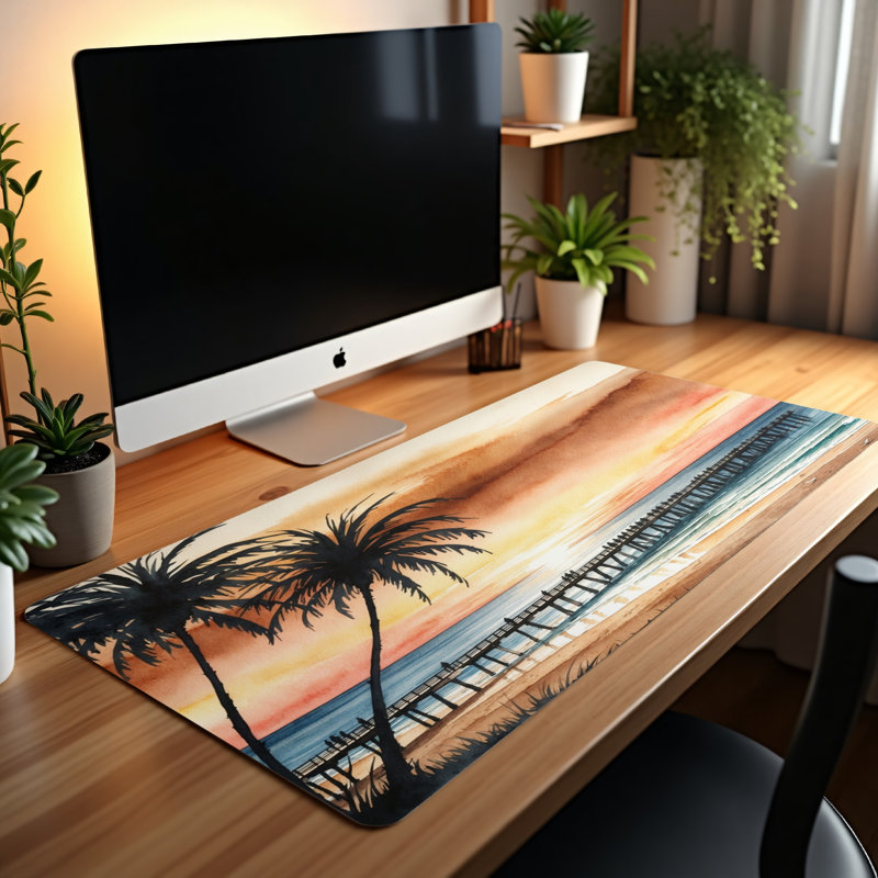 Polyester Desk Pad, 14.4x12.1