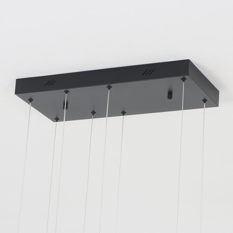 Genson 5 - Light Chandelier Led Pendant Dimmable Black Kitchen Island Lighting
