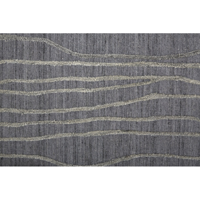 Haverhill Transitional Solid, Gray/Silver Area Rug, Rectangle 10' x 14'
