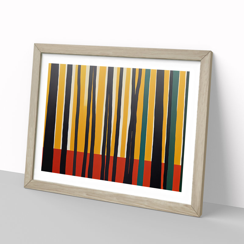 Abstract Spring Forest Vol.2 - Framed Print, 46cm H x 64cm W x 2cm D, Oak