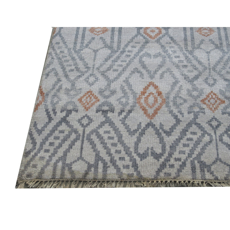 Tapis moderne en soie noué à la main 5X8