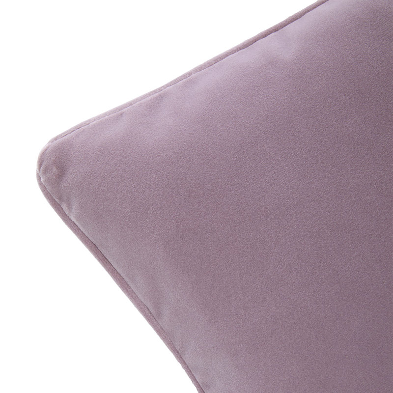 DIVAN Velvet Pillow Cover & Insert, Rectangle 13"H x 22"W, Light Purple