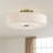 Monroe 6 Light Antique Brass Extra Large Semi-flush