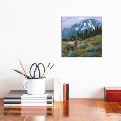 Elk XIV by Jan Martin Mcguire - Wrapped Canvas Painting