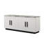 Armoire d'appoint Matilda, armoire d'appoint, armoire blanche, armoire de rangement en bois, armoire d'appoint 4 portes