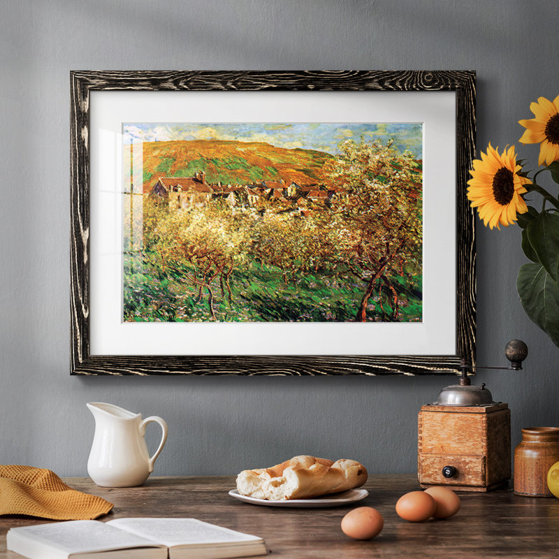 Arbre à fleurs en fleurs - impression d'un seul cadre photo, Cadre noir, H 18 po x l 26 po x P 1,5 po