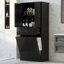 Armoire de rangement pour salle de bain avec deux paniers à linge-901375810