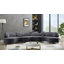 Canapé modulaire en velours Enton-1823679268