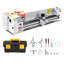 Tour à métal, 8,7 x 39 po, tour de précision en métal Power Bench, alimentation automatique, vitesse variable de 0 à 2 500 tr / min, moteur sans balai de 1250 W, pour le traitement des pièces de précision, les métaux et le bois