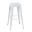 Ensemble de 4 tabourets de bar en métal sans dossier avec assemblage sans outil et conception peu encombrante-732023547-732023548-732023551