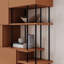 Key Modern Bookcase Display Unit with Closed Cabinets and Open Shelves-1984318348