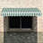 Alvin Manual Retractable Slope Patio Awning in Dark Green-99277968