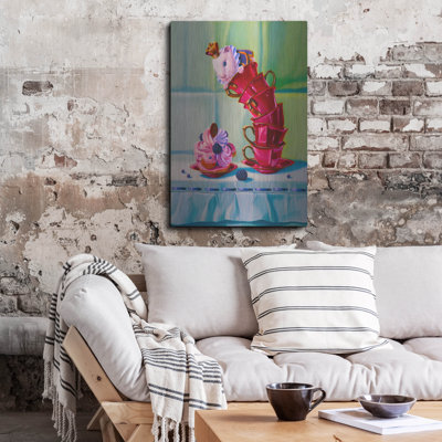Art mural en métal luxueux «Fatal Temptation» par Valery Vecu Quitard, 16 po x 24 po